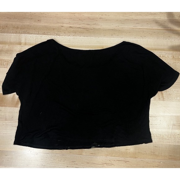 Vtg Y2K Wet Seal Black Cat Cropped Tee, Women's Size Small - Picture 4 of 6